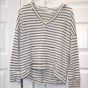 Black and White Striped Sweater